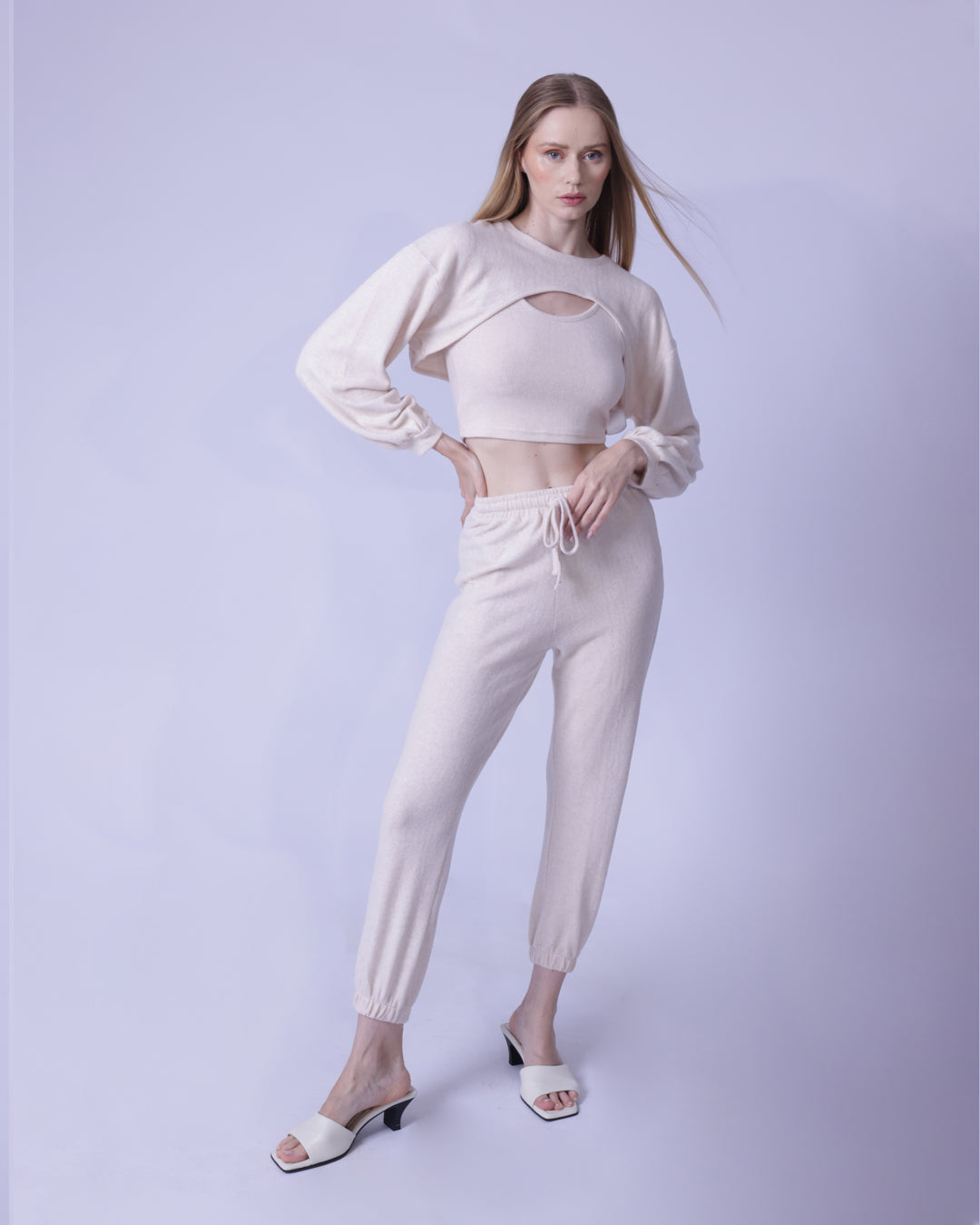 Crop Pullover & Pants Set | Women's Crop Pullover Set | GBS Trend