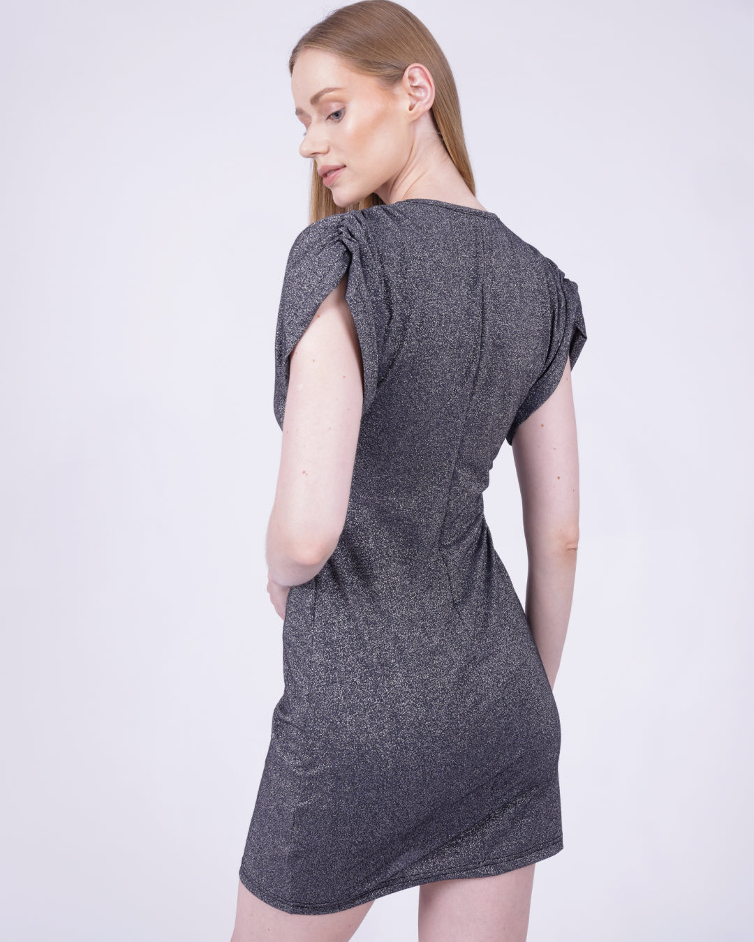 Draped Shoulder Midi Dress | Midi Dress | GBS Trend